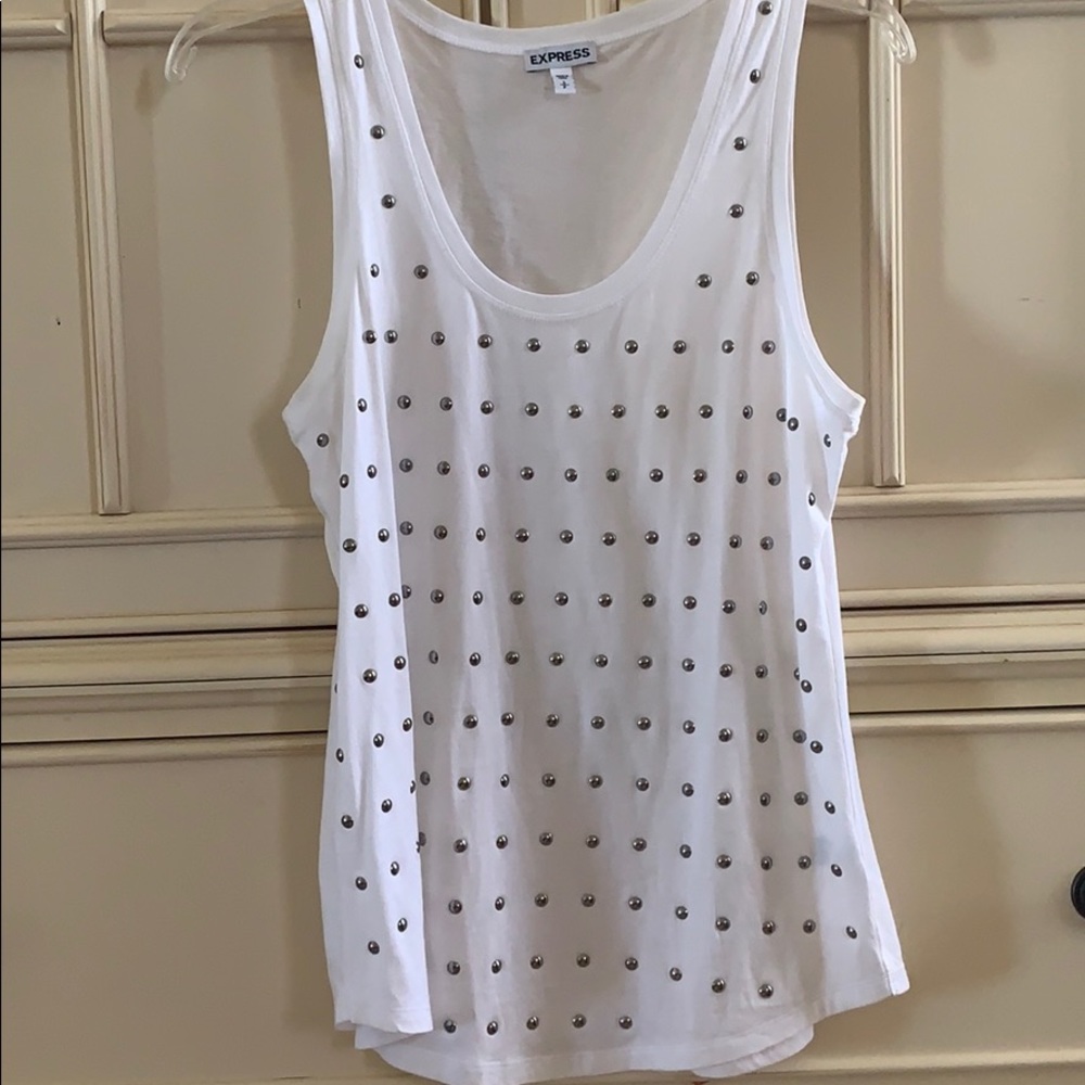 Express white tank top